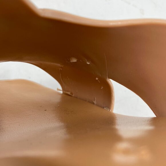 Jeffrey Campbell Tan Rubber Block Heel Sandals | Size 9 - Picture 4 of 11